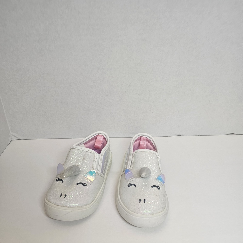 Toddler Unicorn Shoes Carters Size 5 Slip On Glitter Girls